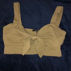 Tie front crop top